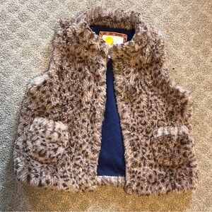 Mini Boden Tan Furry Vest